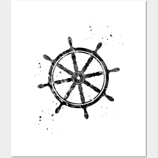 Ship's wheel Posters and Art